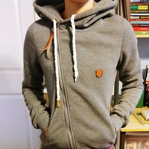 So soft! Asymmetrical zipup sweatshirt jacket